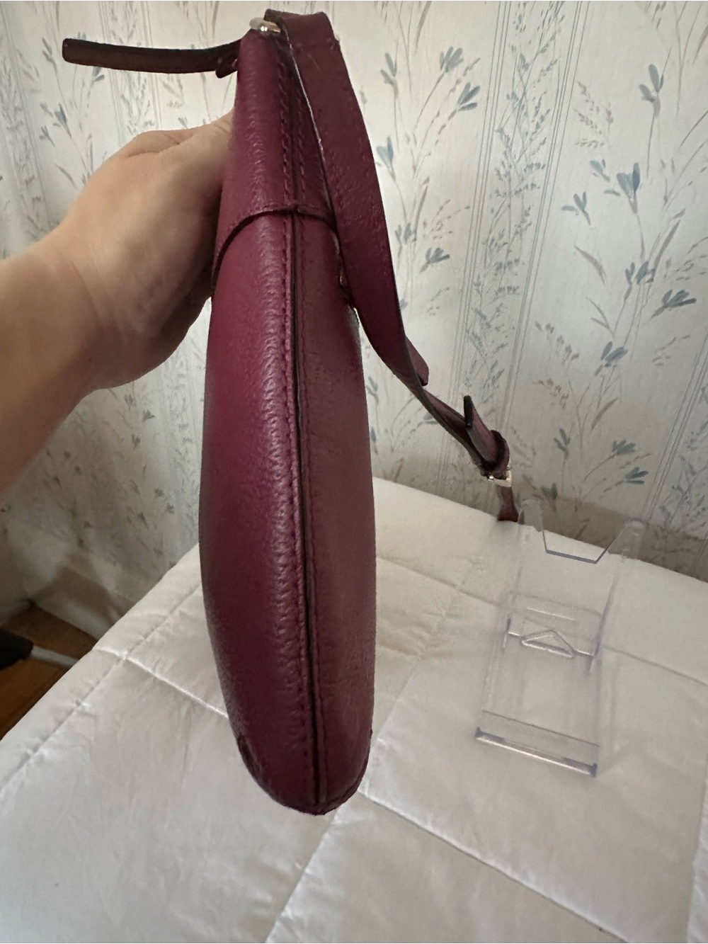 Kate Spade Raspberry Leather Crossbody - Picture 6 of 12
